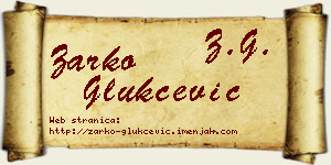 Žarko Glukčević vizit kartica